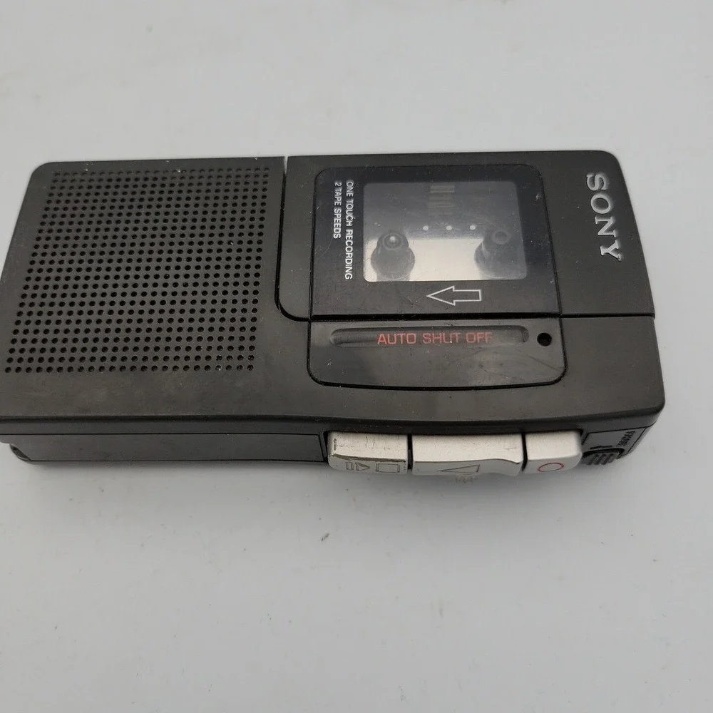 Sony M-330 Microcassette Handheld Recorder Black Japan For Parts Repair